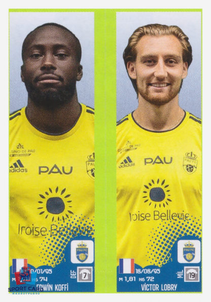 Panini Foot 2022 Erwin Koffi / Victor Lobry #527
