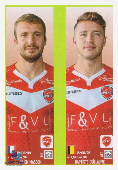 Panini Foot 2022 Julien Masson / Baptiste Guillaume #542