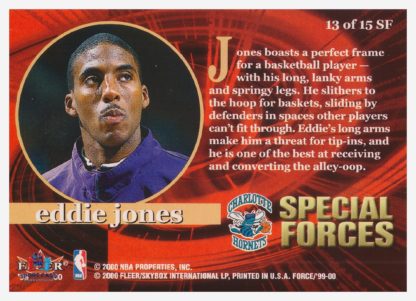 2000 Fleer/Skybox Special Forces Eddie Jones SF#13/15 – Image 2