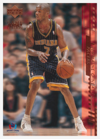 2001 Upper Deck Game Jersey Edition Jermaine O'Neil #296