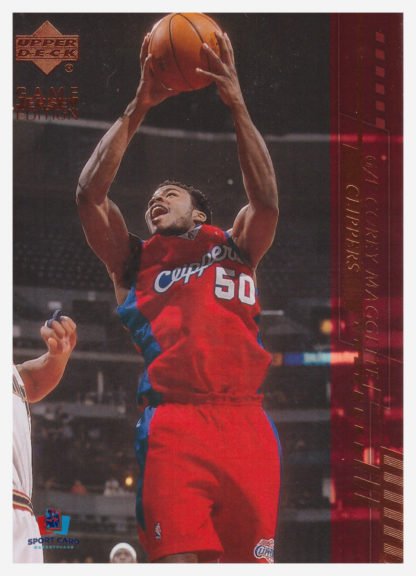 2001 Upper Deck Game Jersey Edition Corey Maggette #301