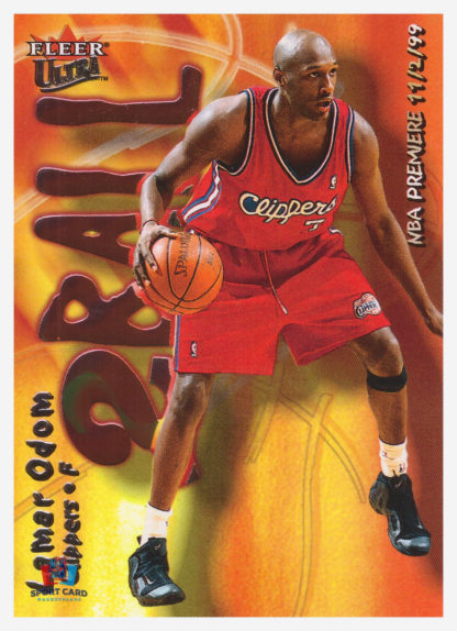 2000 Fleer Ultra 2 Ball Lamar Odom #001/157B