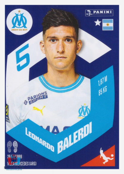 Panini Foot 2024 #192 Leonardo Balerdi Olympique de Marseille