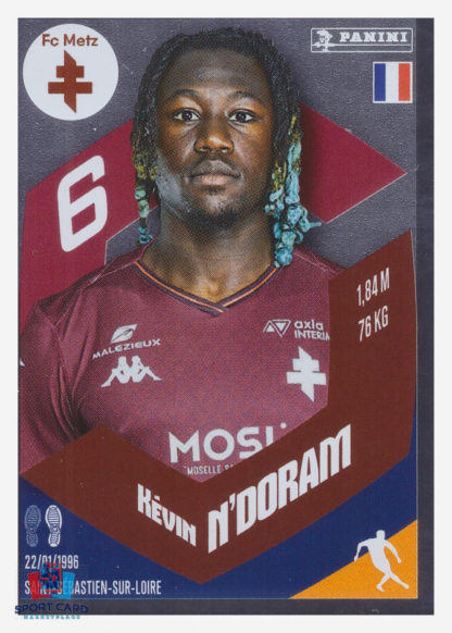 Panini Foot 2024 #224 Kévin N'Doram FC Metz