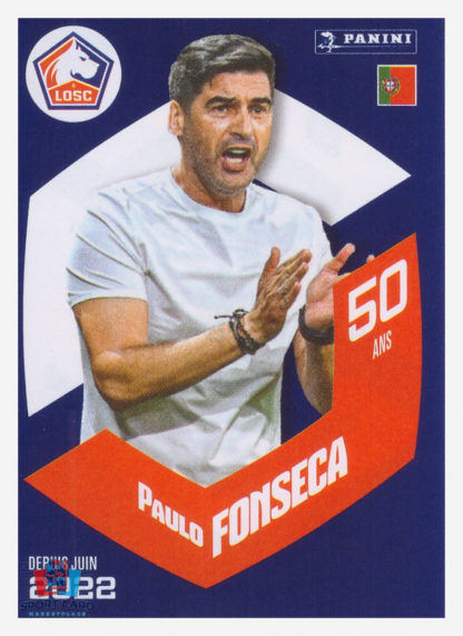 Panini Foot 2024 #006 Paulo Fonseca (Lille) Les Stratèges