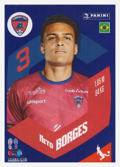 Panini Foot 2024 #048 Neto Borges Clermont Foot 63