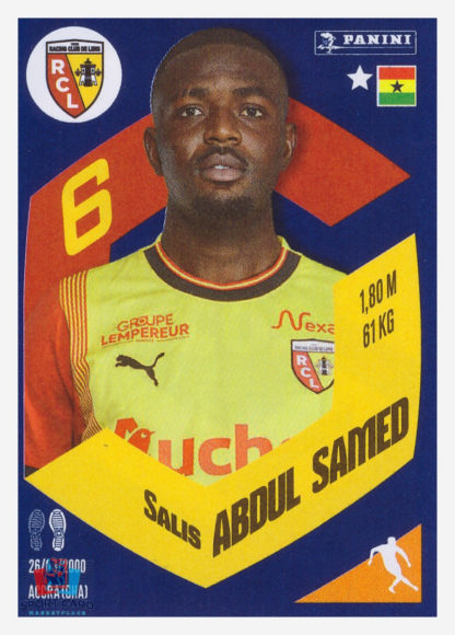 Panini Foot 2024 #099 Salis Abdul Samed RC Lens