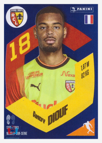 Panini Foot 2024 #100 Andy Diouf RC Lens