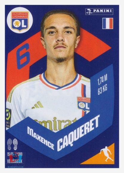 Panini Foot 2024 #176 Maxence Caqueret Olympique Lyonnais