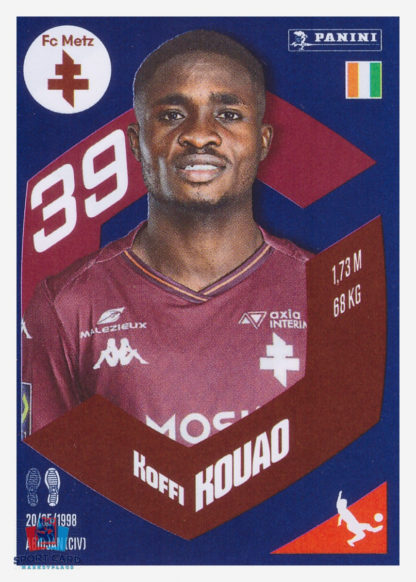 Panini Foot 2024 #217 Koffi Kouao FC Metz