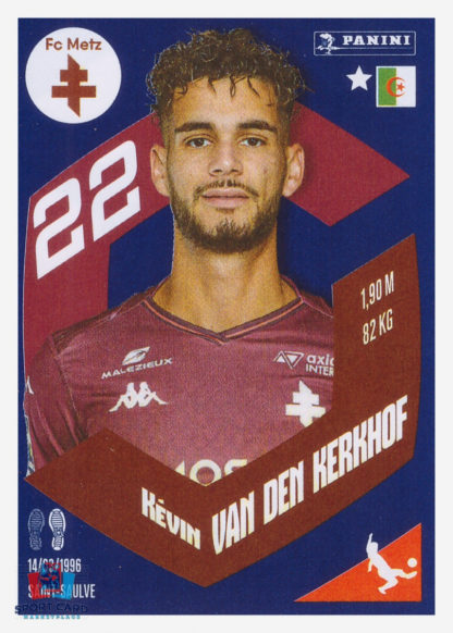 Panini Foot 2024 #220 Kévin Guitoun Van Den Kerkhof FC Metz