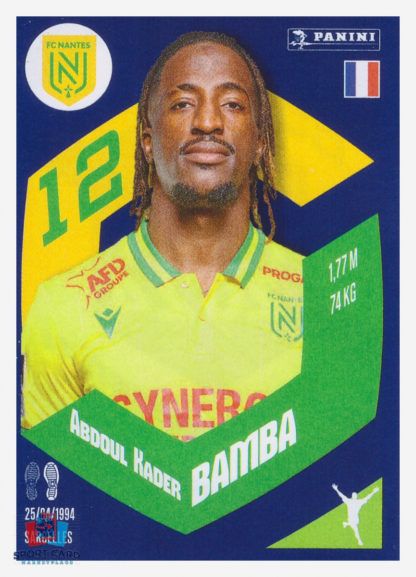 Panini Foot 2024 #294 Abdoul Kader Bamba FC Nantes
