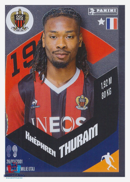 Panini Foot 2024 #325 Khéphren Thuram (Le Génie) OGC Nice