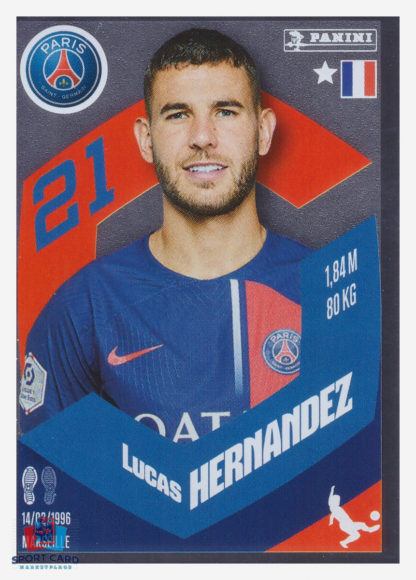Panini Foot 2024 #338 Lucas Hernández (Le Roc) Paris Saint-Germain