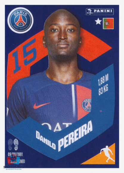 Panini Foot 2024 #343 Danilo Pereira Paris Saint-Germain