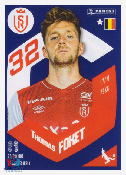 Panini Foot 2024 #362 Thomas Foket Stade de Reims