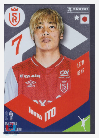 Panini Foot 2024 #372 Junya Ito (L'As) Stade de Reims