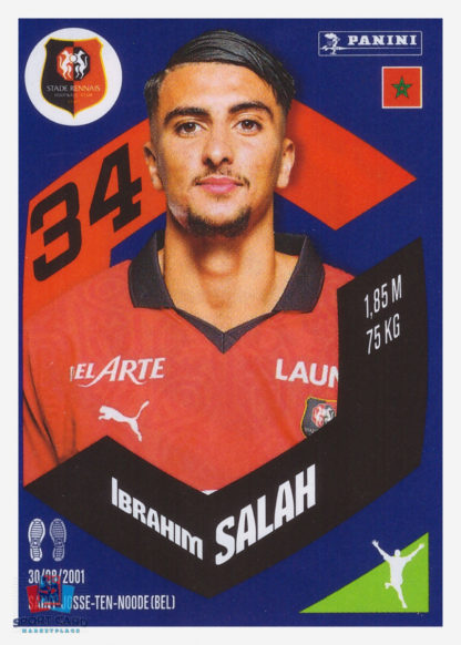 Panini Foot 2024 #394 Ibrahim Salah Stade Rennais FC