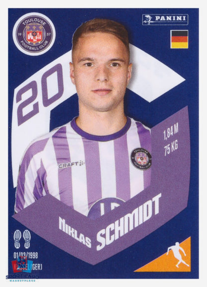 Panini Foot 2024 #433 Niklas Schmidt Toulouse FC
