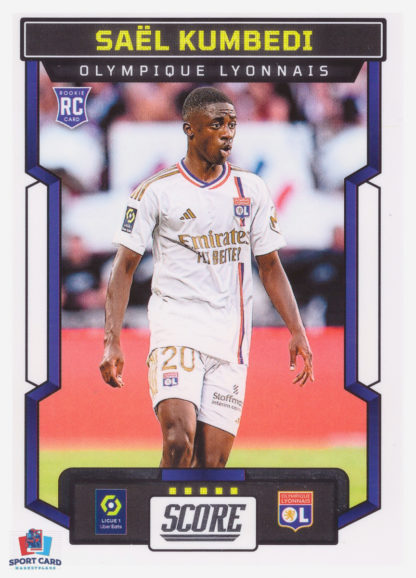 Panini Score Ligue 1 2023-24 Base Card - Saël Kumbedi - Olympique Lyonnais #116