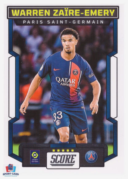 Panini Score Ligue 1 2023-24 Base Card - Warren Zaïre-Emery - Paris Saint-Germain #127