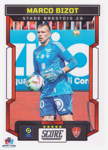 Panini Score Ligue 1 2023-24 Base Card - Marco Bizot - Stade Brestois 29 #166