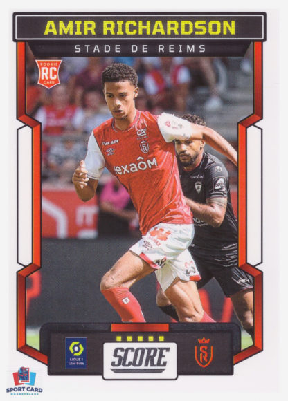Panini Score Ligue 1 2023-24 Rookie Card - Amir Richardson - Stade de Reims #173