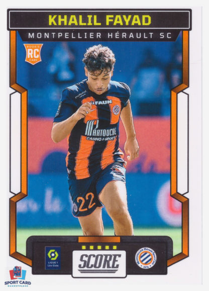 Panini Score Ligue 1 2023-24 Rookie Card - Khalil Fayad - Montpellier HSC #78