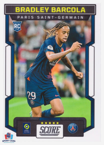 Panini Score Ligue 1 2023-24 Rookie Card - Bradley Barcola - Paris Saint-Germain #134