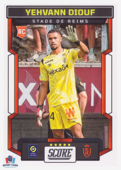 Panini Score Ligue 1 2023-24 Rookie Card - Yehvann Diouf - Stade de Reims #178