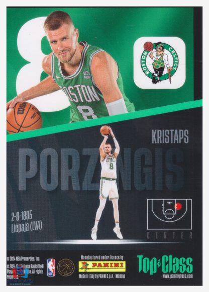 Panini NBA Top Class 2024 Holo Giants - Kristaps Porzingis / Boston Celtics #HG-KP – Image 2