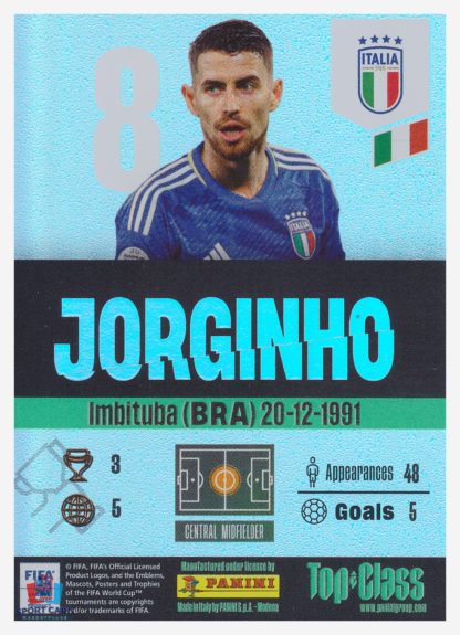 Panini Pure Football Top Class 2024 Winner - Jorginho / Italy #195 – Image 2