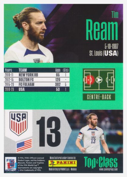 Panini Pure Football Top Class 2024 Master Class - Tim Ream / USA #249 – Image 2