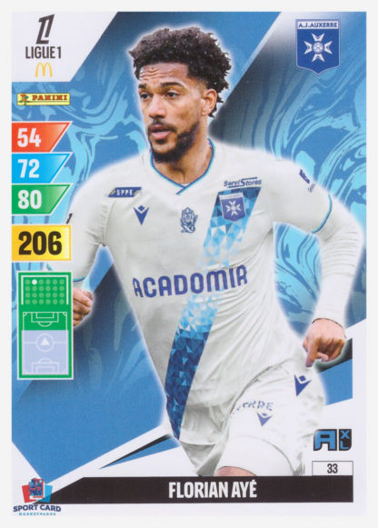 Panini Adrenalyn XL 2024-25 - Florian Ayé / AJ Auxerre #33