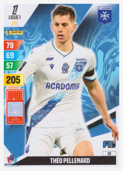 Panini Adrenalyn XL 2024-25 - Théo Pellenard / AJ Auxerre #28