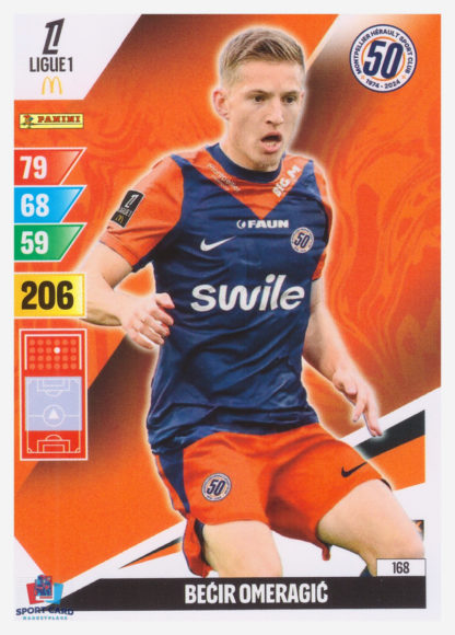 Panini Adrenalyn XL 2024-25 - Becir Omeragic / Montpellier Hérault SC #168