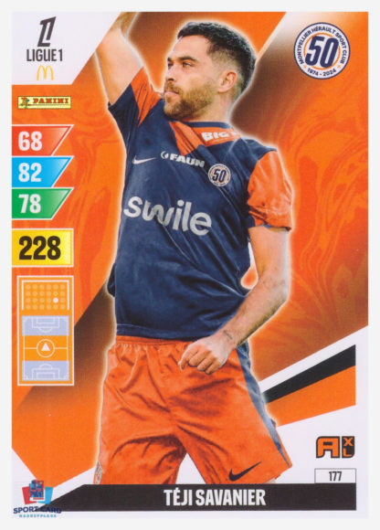 Panini Adrenalyn XL 2024-25 - Téji Savanier / Montpellier Hérault SC #177