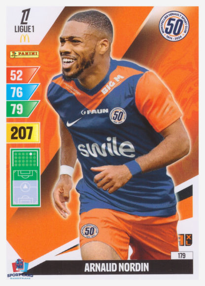 Panini Adrenalyn XL 2024-25 - Arnaud Nordin / Montpellier Hérault SC #179