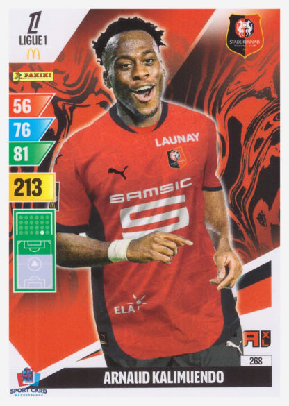 Panini Adrenalyn XL 2024-25 - Arnaud Kalimuendo / Stade Rennais FC #268