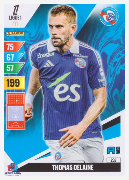 Panini Adrenalyn XL 2024-25 - Thomas Delaine / RC Strasbourg Alsace #292