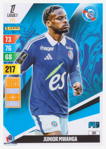 Panini Adrenalyn XL 2024-25 - Junior Mwanga / RC Strasbourg Alsace #301