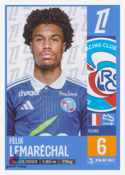 Panini Foot 2025 - Félix Lemaréchal / RC Strasbourg Alsace #475