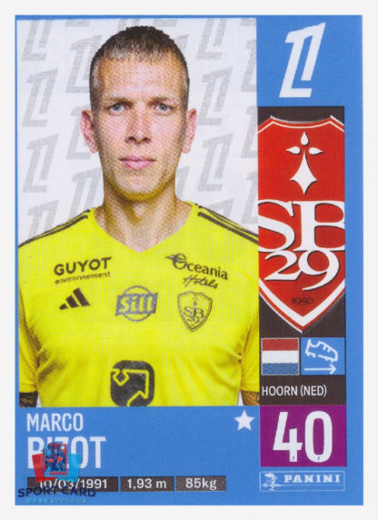 Panini Foot 2025 - Marco Bizot / Stade Brestois 29 #68