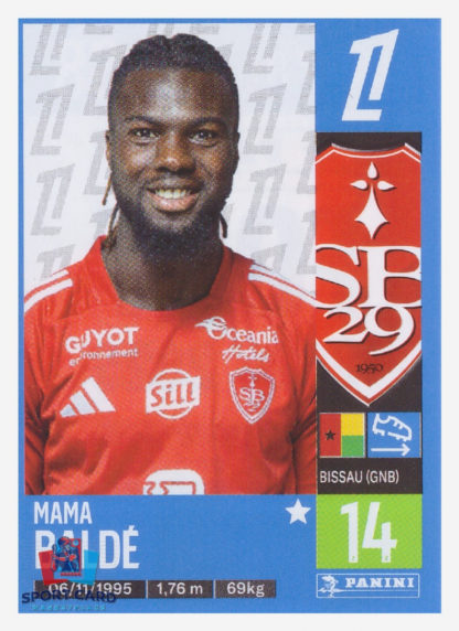 Panini Foot 2025 - Mama Baldé / Stade Brestois 29 #88