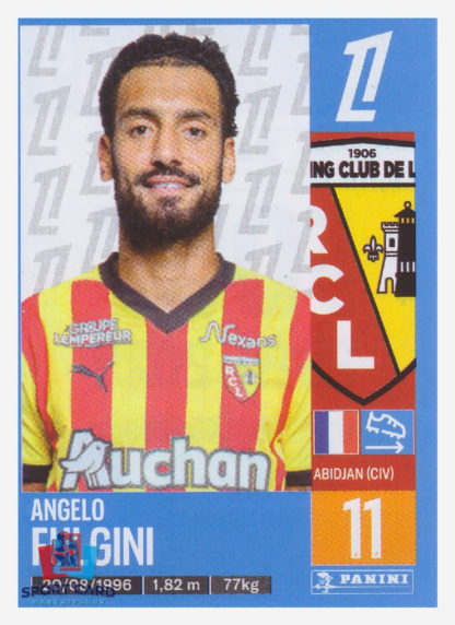 Panini Foot 2025 - Angelo Fulgini / RC Lens #139
