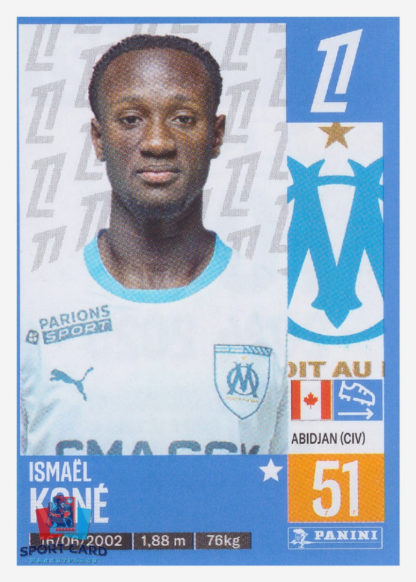 Panini Foot 2025 - Ismaël Koné / Olympique de Marseille #227