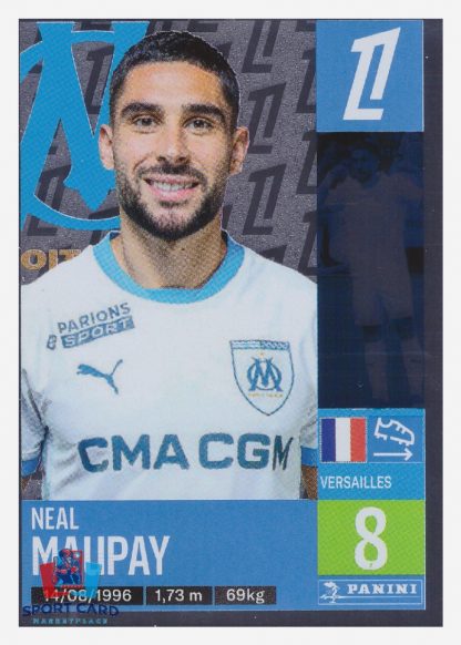 Panini Foot 2025 - metal - Neal Maupay / Olympique de Marseille #233