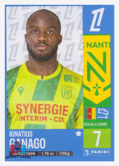 Panini Foot 2025 - Ignatius Ganago / FC Nantes #311
