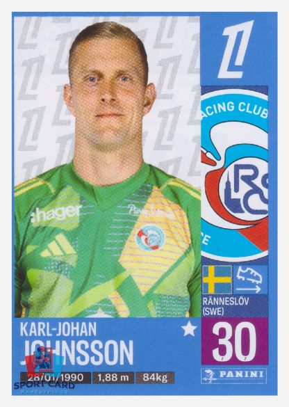 Panini Foot 2025 - Karl-Johan Johnsson / RC Strasbourg Alsace #462