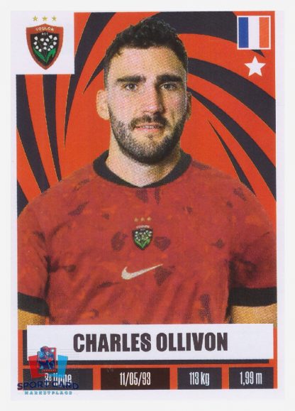 Charles Ollivon / Toulon N°124 Panini Rugby Top 14 2024-2025